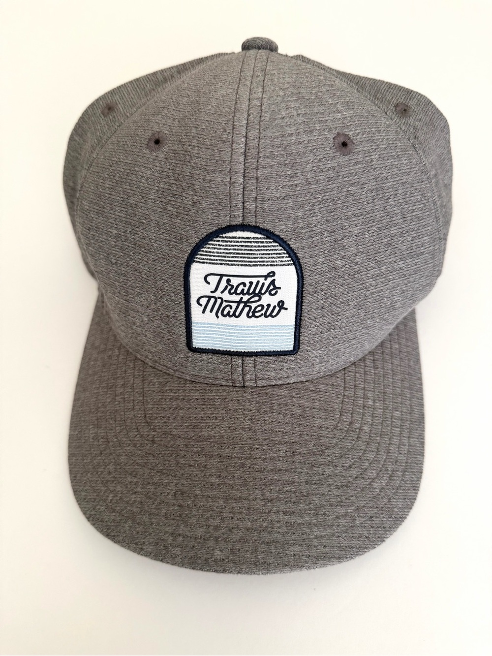 Travis Mathew Gray Patch Logo Baseball/Golf Flexfit Cap